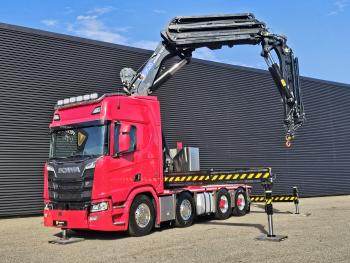 Scania R650 V8 8x4 / HMF 9520 + JIB + WINCH / 140 T GCW